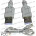 Фото, характеристики, описание Шнур USB штекер A - штекер А, Vers.2.0, диам.- 4.5мм, 1 метр, Tcom